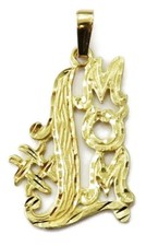 Lovely 14K Yellow Gold " 1 Mom" Charm or Pendant Gift For that Special Mom Day