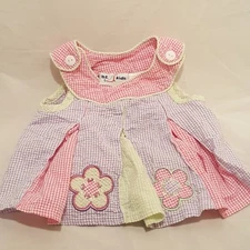 Dress Sundress Size 3 / 6  Months Girls b.t. kids Sleeveless Summer Red Purple 