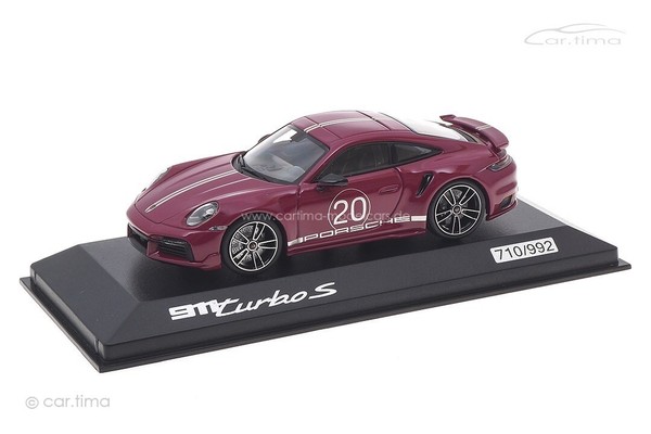 Porsche 911 (992) Turbo S 20Th Anniversary China Sternrubin Minichamps 1:43 WAP0-image