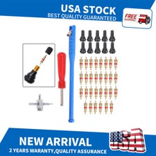 Tire Valve Stem Remover Tool 43pcs Kit for Car Installer Repair Puller