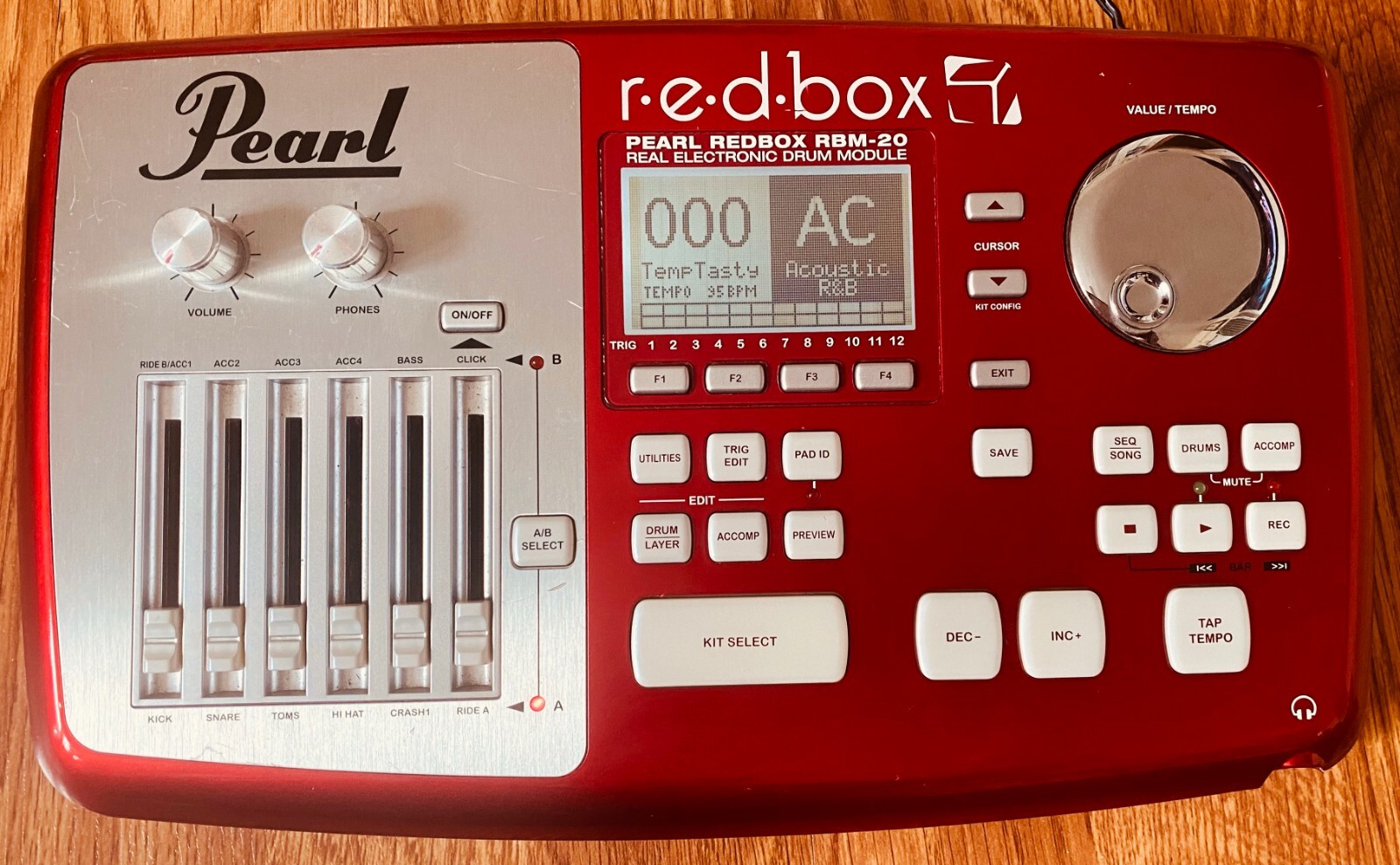 Pearl r.e.d.box red box RBM20 ePro Drum Module Excellent Condition eBay