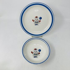 Humpty Dumpty Nursery Bowl  Plate Set, Oneida, Ceramic Vintage 1994