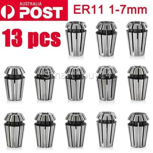 Qjaiune 15-Pack ER11 Collet Set - Precision Spring Collets For CNC Engraving & Milling Machines (1/8", 1/4", 1-7mm) - View #2