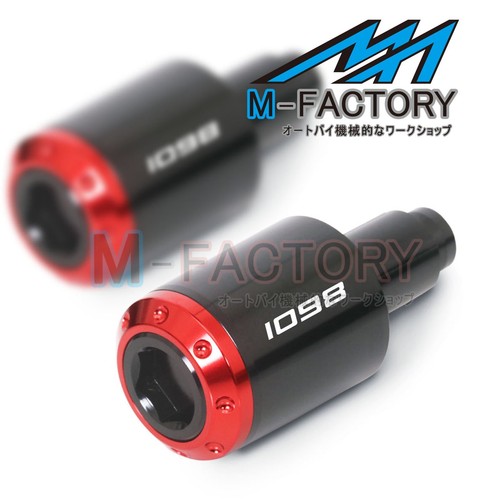 CNC ATOM Bar End Sliders For 1098S 1098R 07-12 12 11 10 09 08 - Foto 3 di 9