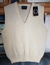 80s NOS Jantzen Wool Blend Dadcore Grandpa Sweater Vest Mens L / 14 Grunge USA