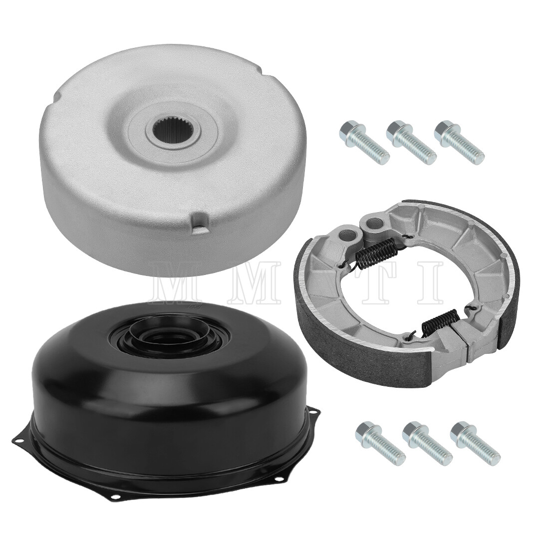 Rear Brake Drum Cover Hub Shoes Set for Honda Foreman 500 /Foreman Rubicon 500