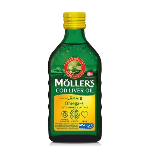 MOLLER's Omega 3 Olio di Fegato di Merluzzo con sapore di limone, 250 ML,  la spedizione gratuita in tutto il mondo | eBay