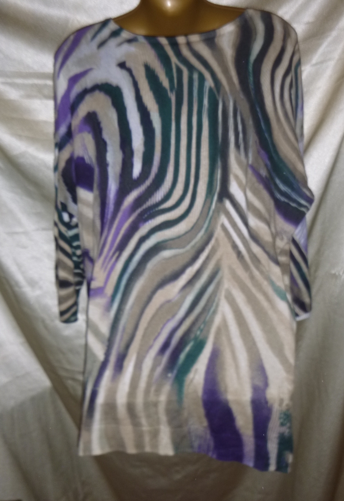 Chico’s Subtle Zebra Ebony Pullover light pull ov… - image 3