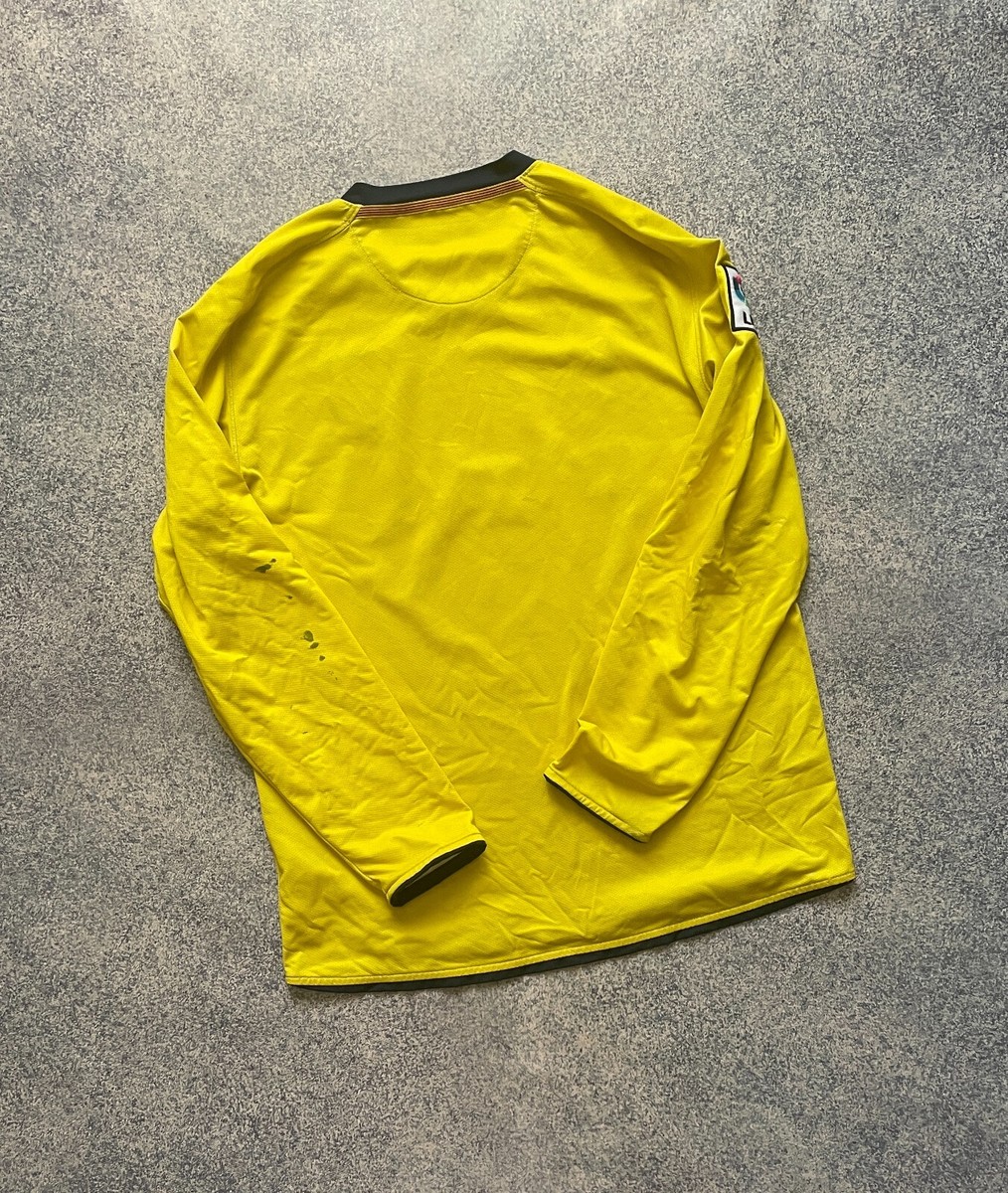 VINTAGE BARCELONA 2008-2010 AWAY FOOTBALL SHIRT LS NIKE