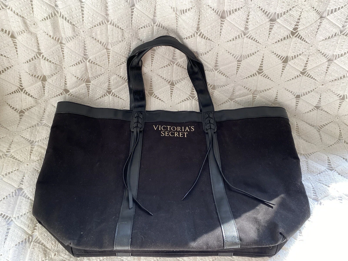 Victoria secret black fringe tote new arrivals