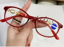RED  Anti Blue Light  2.50  Plastic Frame  Single Vision  Reading Glasses