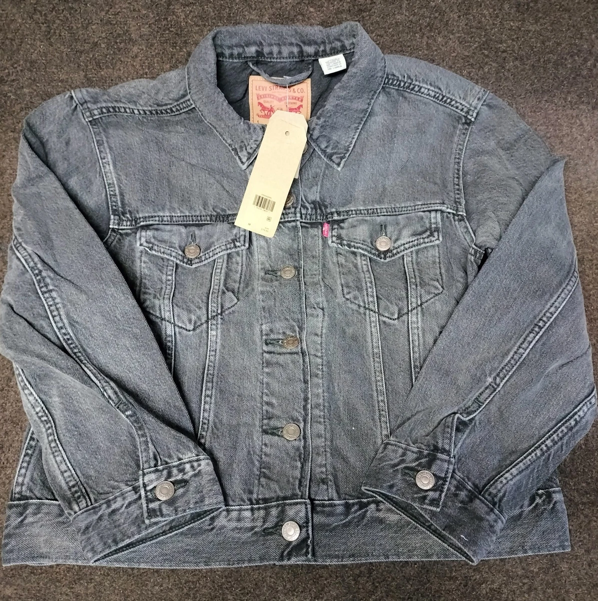 Ex boyfriend deals trucker jacket black