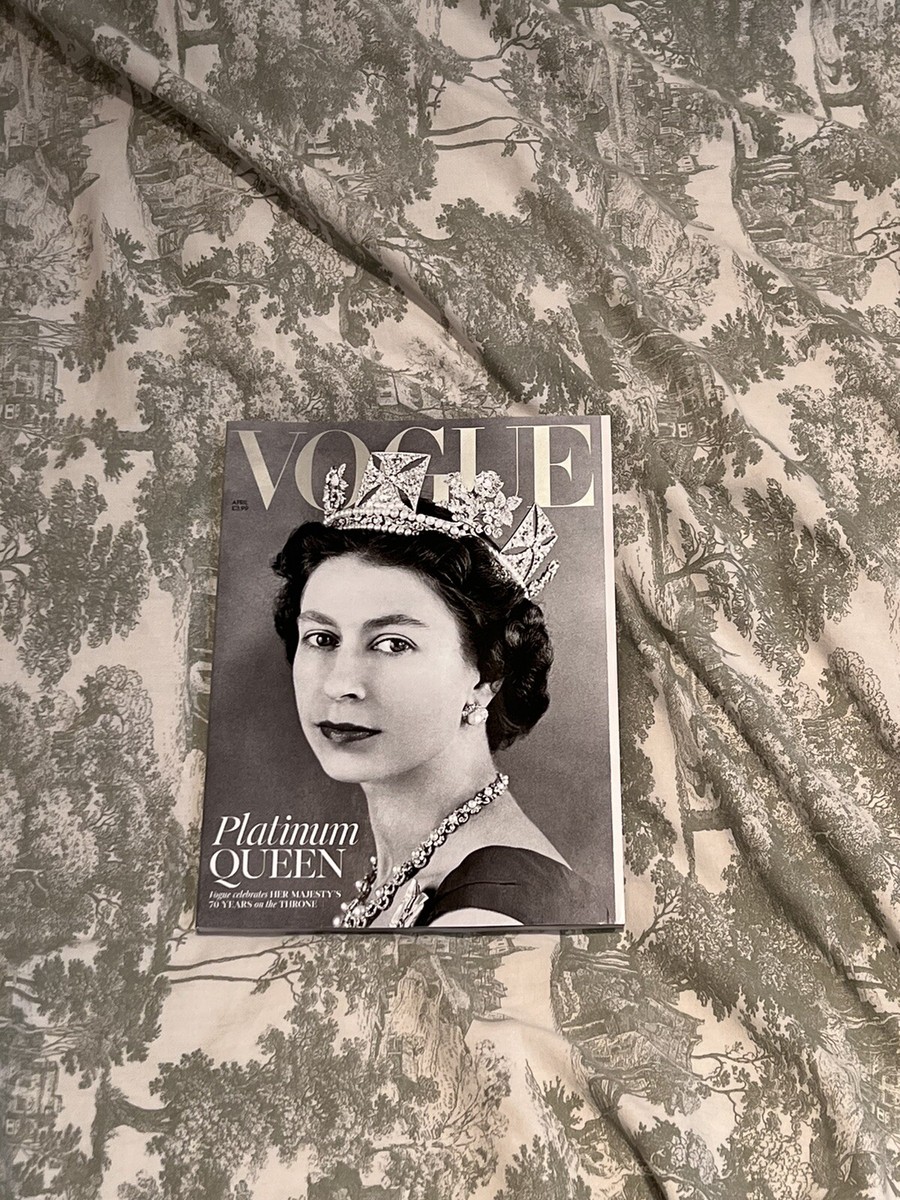 British Vogue April 2022 Queen Elizabeth Jubilee Cover Special