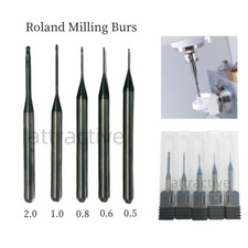 Dental DLC Bur CAD CAM Roland Zirconia Milling Uncoated Burs D4 5Size
