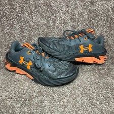 Under Armour Scramjet 3 3022611-101 Youth US 5 Running Shoes Gray Orange Sneaker