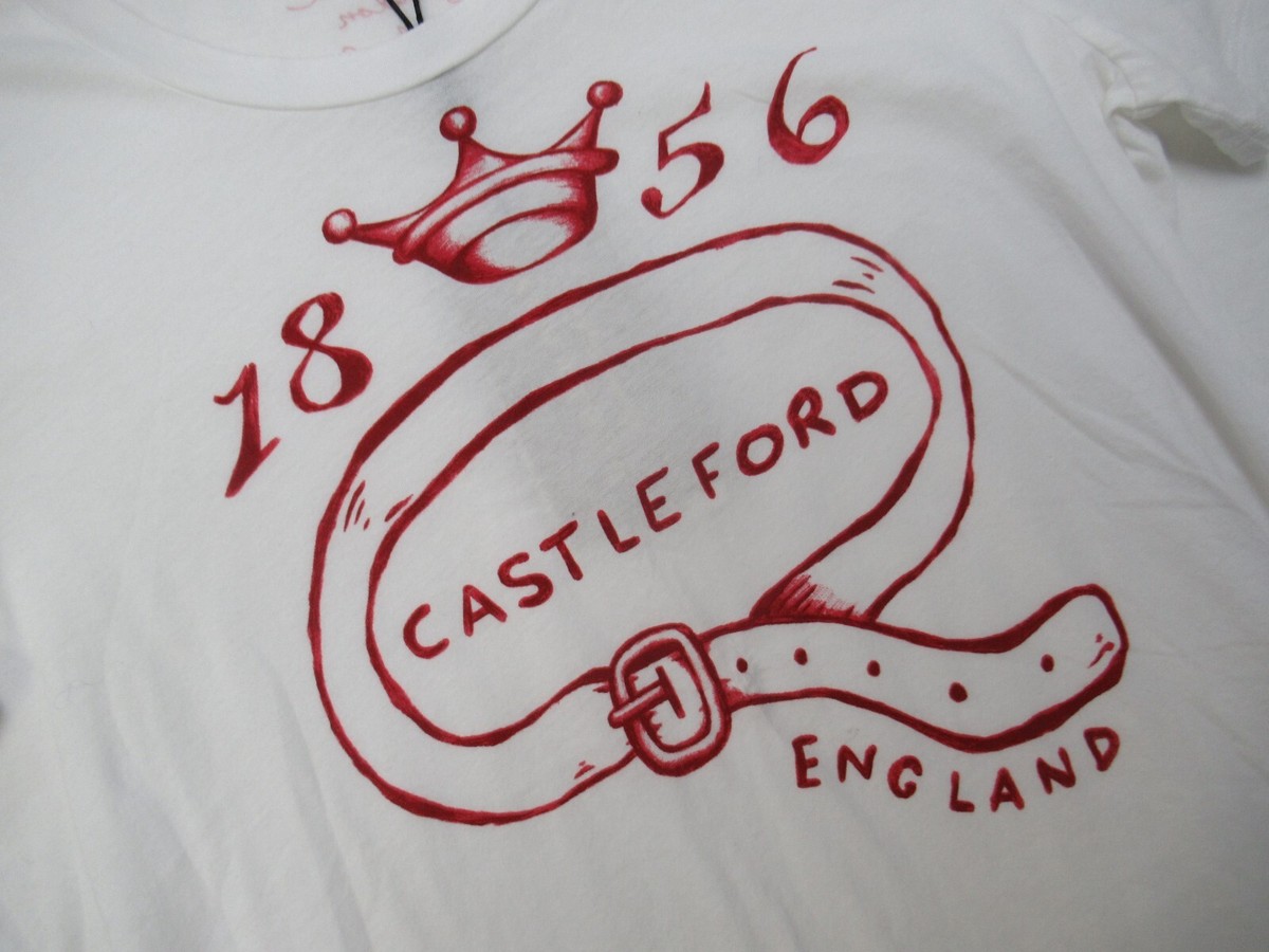 【BURBERRY LONDON ENGLAND】MY CROWN Tシャツ　S Burberry Crewneck T-shirt CARRICK with MY CROWN Print women