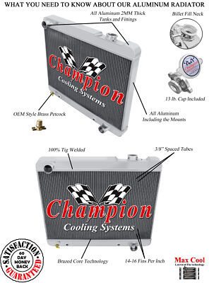 #ad Rockin Champion 3 Row All Aluminum Radiator for 1961 1964 Pontiac Catalina $302.05