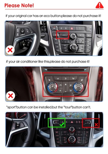 Autoradio Android 13 GPS Navi CarPlay WiFi per Opel Astra J Buick EXCELLE Verano - Foto 5 di 24