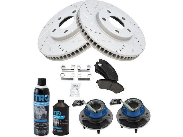 Front Brake Pad and Rotor and Wheel Hub Kit fits Bonneville 2000-2003 92MCSP