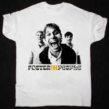 NEW Foster the people band Member Short Sleeve White All Size Gift Shirt QQ1571