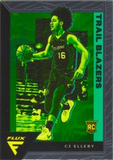 CJ Elleby RC 2020-21 Panini Flux Basketball Chrome Rookie Card#244 Trail Blazers