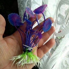 Aquarium Artificial Plant Supplies Fish Tank Landscaping False Flower Decors UK