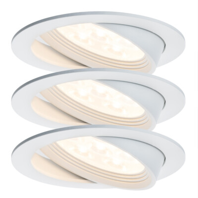 Paulmann 926.88 Recessed Lights - Set Premium Line Albina LED 3x7.2W Swivel