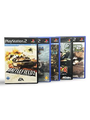 PS2 Spiele | Battlefield 2 + SOCOM 1 & 2 + Turok + Stealth Force 2 Bundle