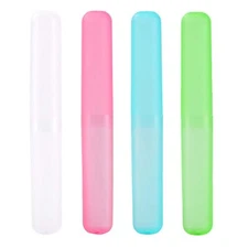 4 Pack Toothbrush Travel Case Portable Toothbrush Container for Bathroom Camping