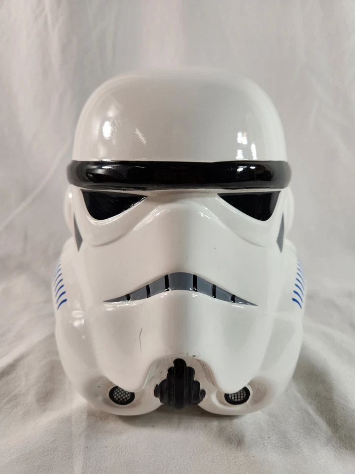 STAR WARS Storm Trooper Helmet Ceramic Piggy Bank Money 7" Lucasfilm Fast Ship - Image 2 of 4