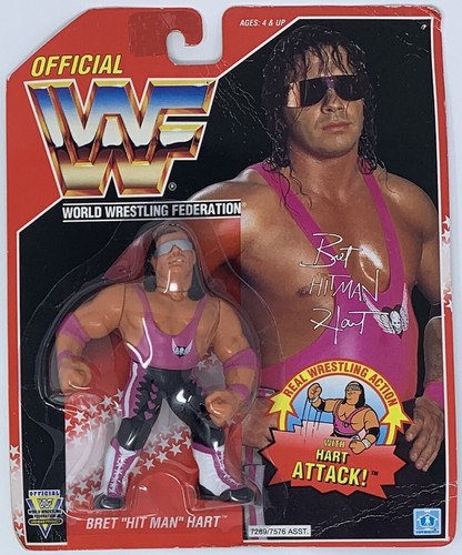 Hasbro WWF Bret Hitman Hart 1993 action figure...
