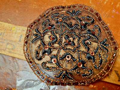 applique embroidered metallic 3.5