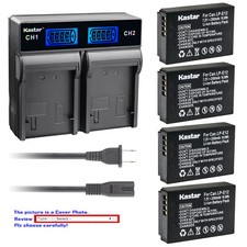 Kastar Battery LCD Rapid Charger for Canon LP-E12 LPE12  Canon LC-E12 LC-E12E
