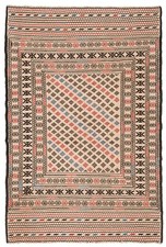 Kilim Sumach 192 x 124 cm tappeto orientale tessuto a mano Nomadic kilim Soum...