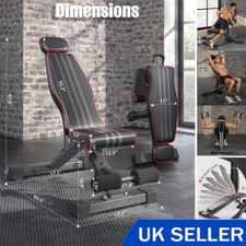 660 LBS Weight Bench Foldable Adjustable Exercise Weight Workout Training Bench