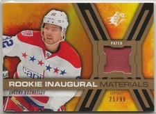 2014 2014-15 SPx Rookie Inaugural Jerseys Patch #RPMEK Evgeny Kuznetsov 21/99