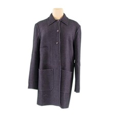 Fendi Coats Jackets Grey Gold Woman Authentic Used G1218