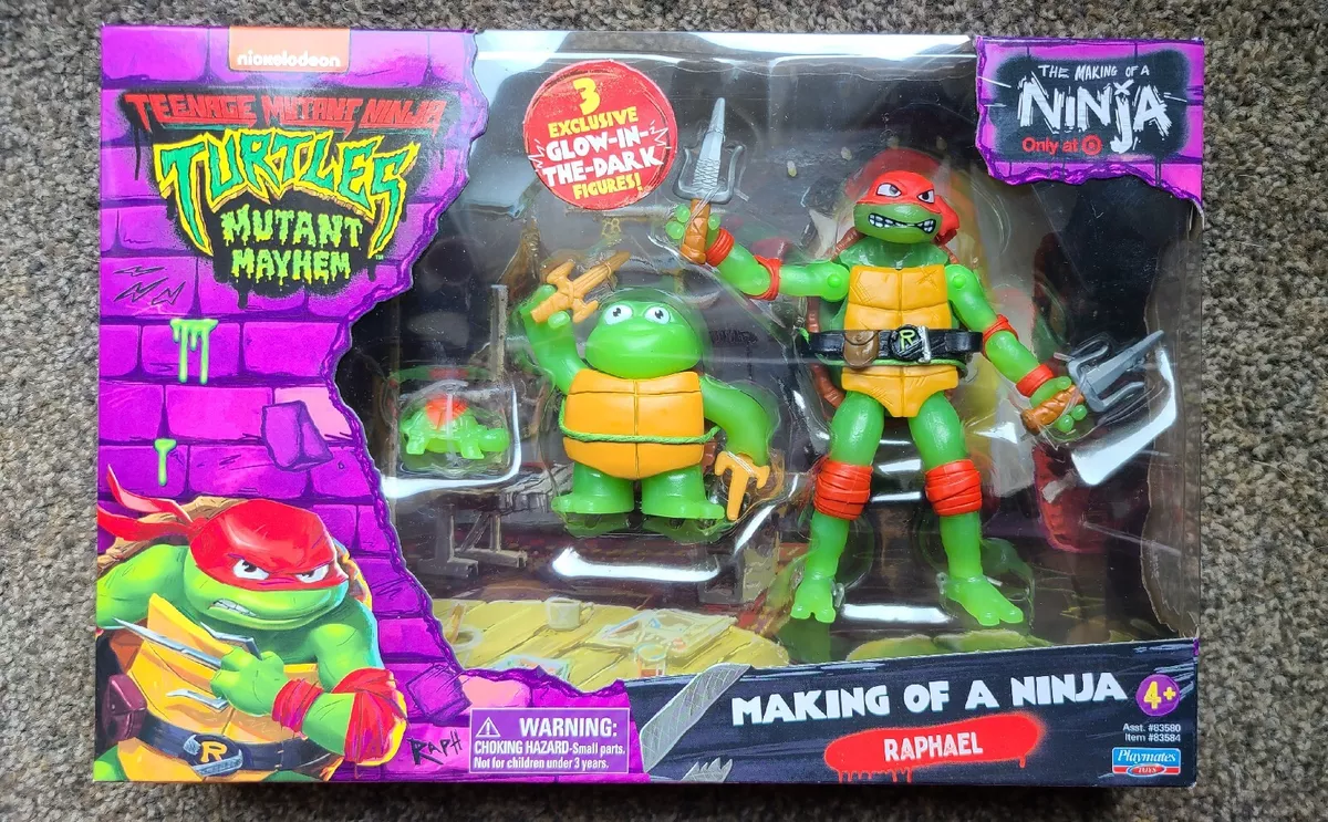 Teenage Mutant Ninja Turtles: Mutant Mayhem Making Of A Ninja Raphael  Action Figure Set - 3pk : Target