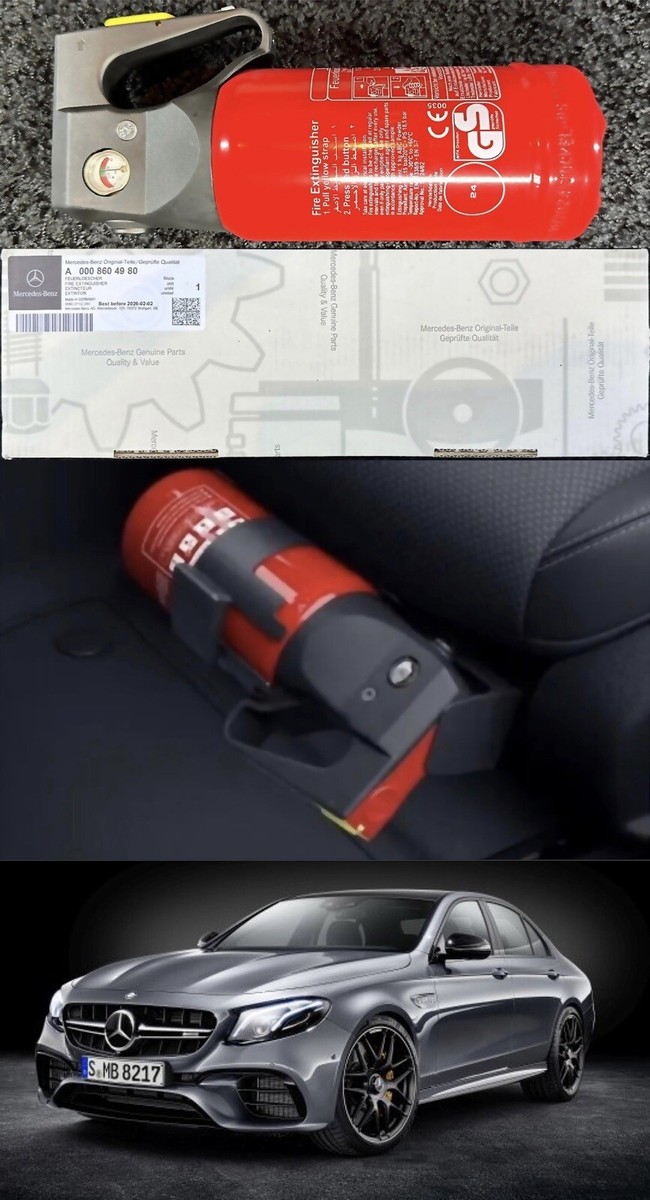 2x Mercedes-Benz W213 S213 E-Klasse Feuerlöscher Nachrüstung  