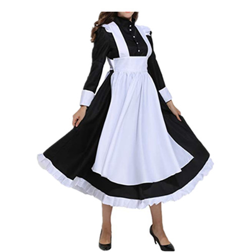 3Pcs Women Victorian Maid Cosplay 