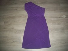 womens purple one shoulder dress.METROSTYLE.Size 4.small