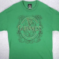 Guinness Stout Beer Green Y2K Promo St Patricks Alcohol Drink Bar Shirt Mens XL