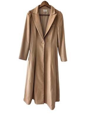 CO 100% Wool Trench Coat- Camel Color