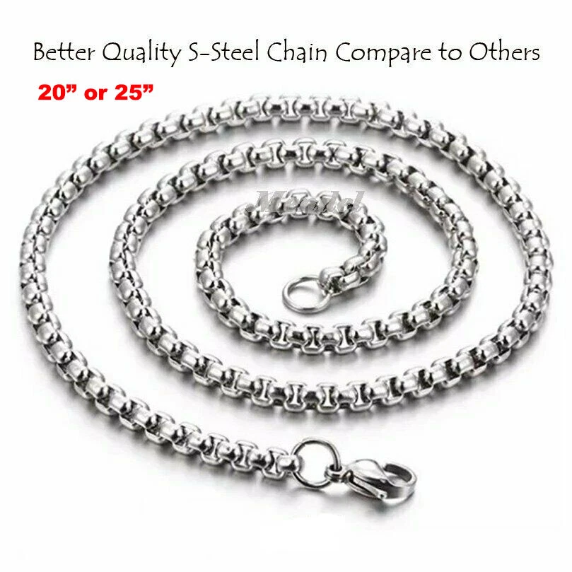 MENDEL Mens Viking Odin Pagan Triple Horn Pendant Necklace Men Stainless Steel - Image 2 of 4