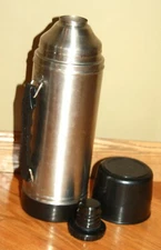 Academy Broadway stainless steel coffee thermos w handle and cup