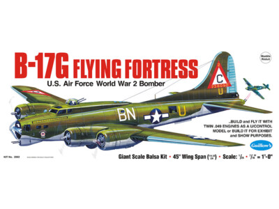 Guillow's Model Kits 2002 B-17G Flying Fortress - 1:28 Treppe Flying Modell Kit
