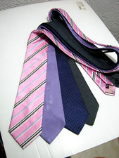 4 X CRAVATTE SETA SILK ETON BLUES HUGH PARSONS BRERA ALTEA