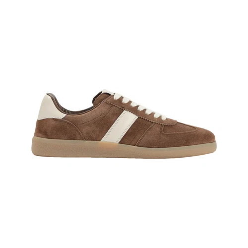 TOM FORD Archer Tobacco Suede Low Top Sneakers New