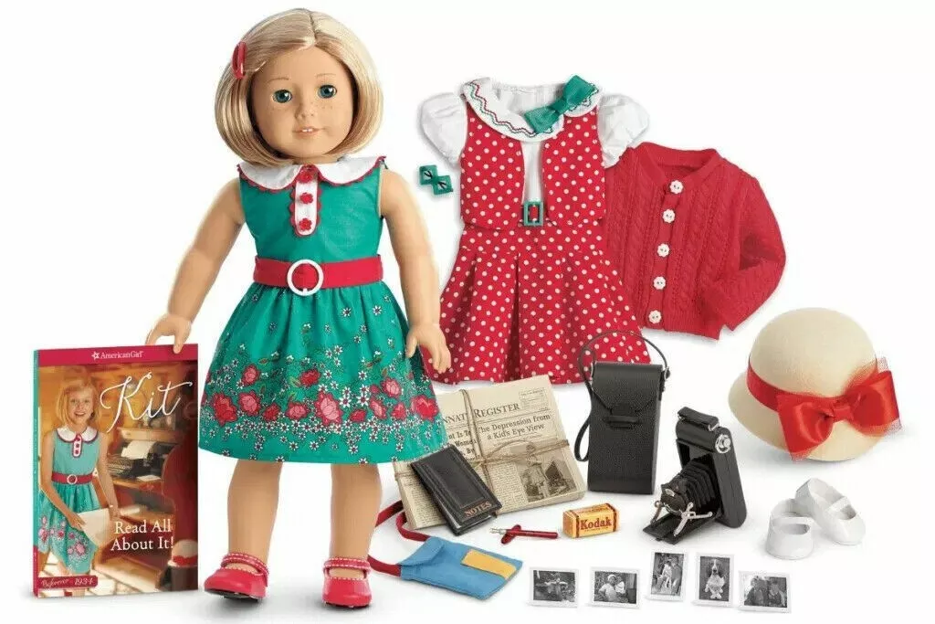 American Girl Kit Kittredge Doll Book Reporter Outfit and