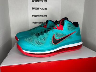 Nike LeBron 9 Low Reverse Liverpool Men's 7 green red sneakers basketball